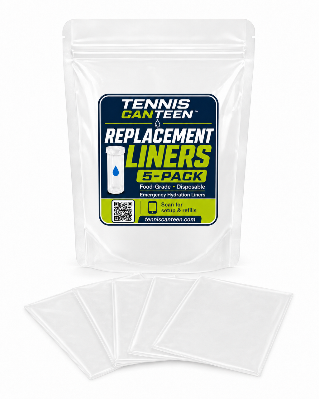 Tennis Canteen™ Replacement Liners – 5 Pack